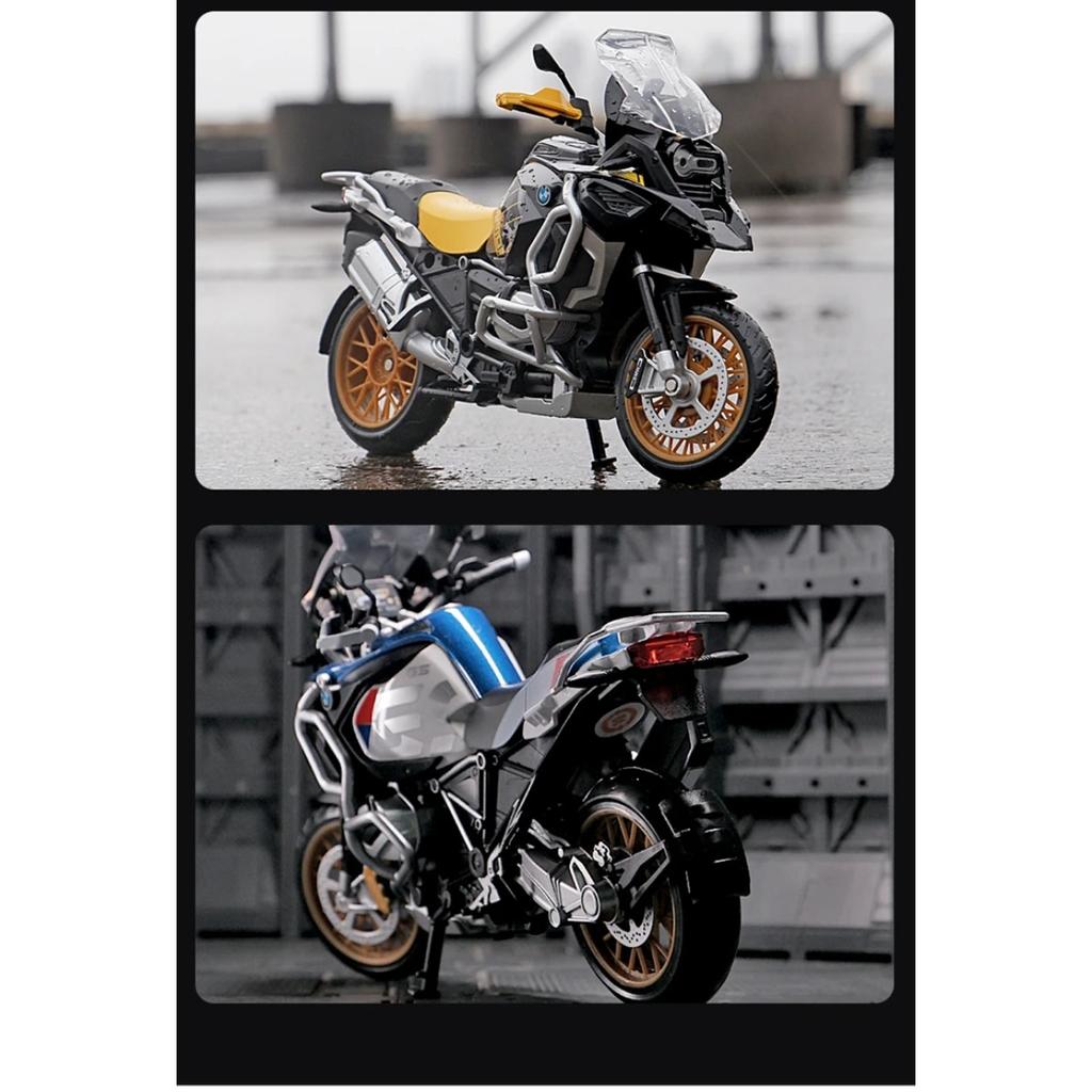 1/12 BMW R1250GS Alloy Racing Motorcycle Model Diecast Metal Toy Street Sports Motorcycle Model Simulation Collection Kids Gifts