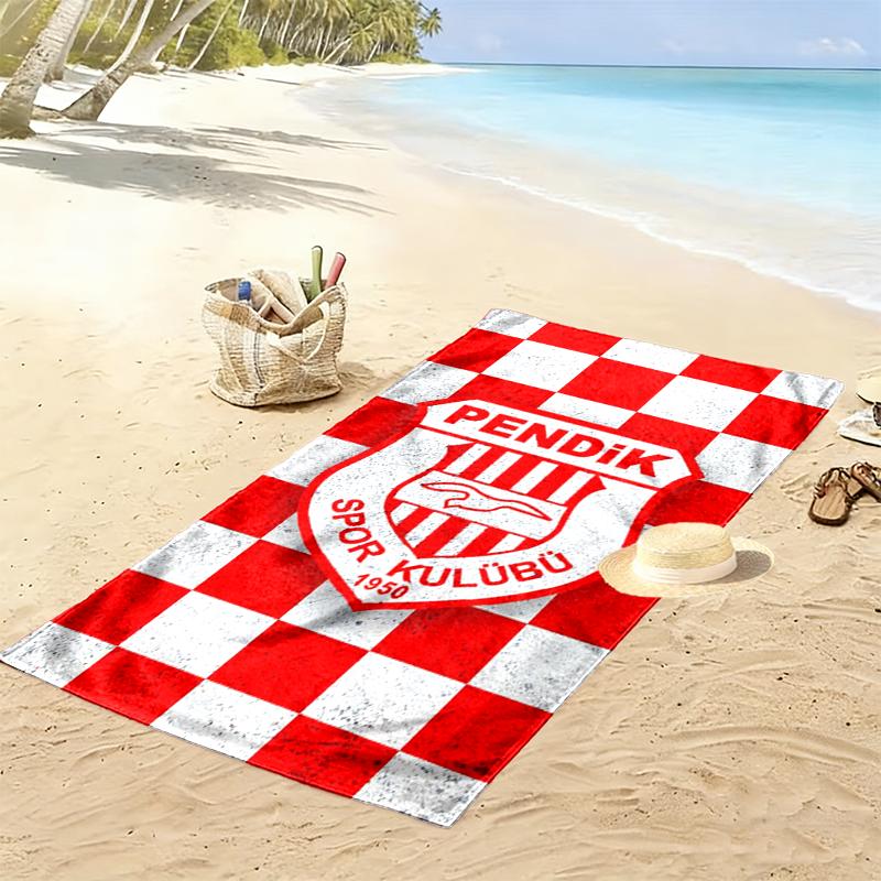 Pendikspor SK 1950 Print Beach Towel, Large Soft Quick Dry Towel for Beach Camping Swimming