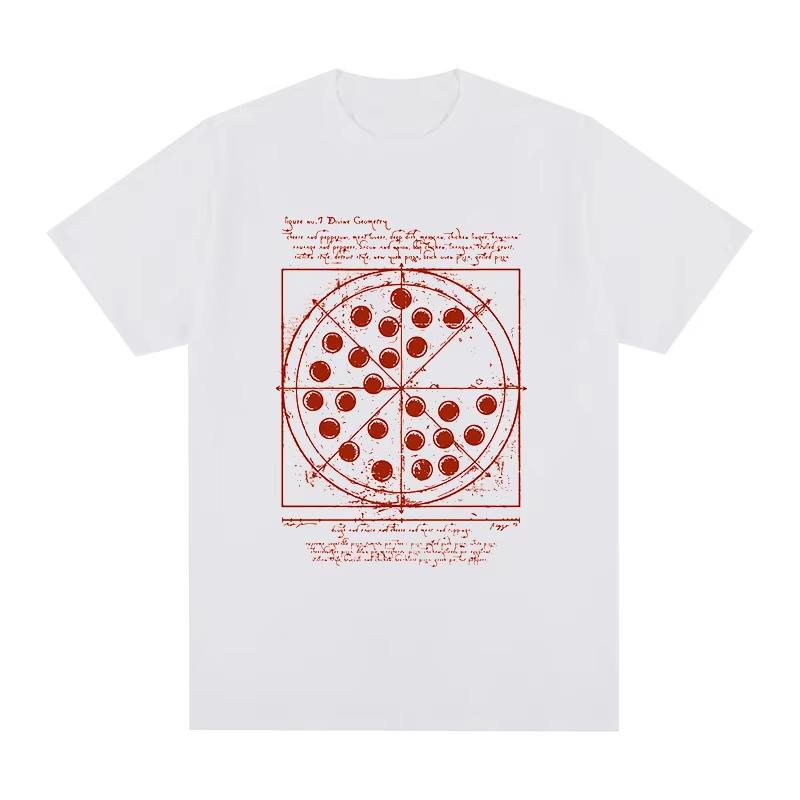Футболка с Томом Холландом Vitruvian Pizza Хлопок Мужская Футболка Новая Футболка Мужская Женская Одежда Легкая Дышащая и Удобная Одежда 4XL