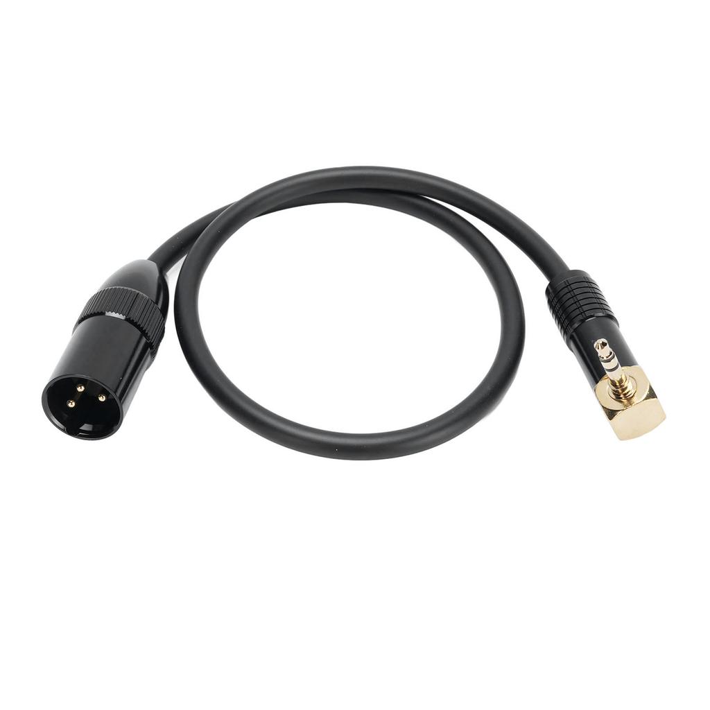 Right Angle 3.5mm To XLR Stereo Sound Cable 0.5M Male To XLR Male Microphone Cable for Phone Tablet Laptop