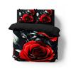 Red Roses Duvet Cover Set Queen Size King Full 3D Bedding Sets Flower Pillowcase Quilt/Comforter Cover sets Linens Bed 140x200