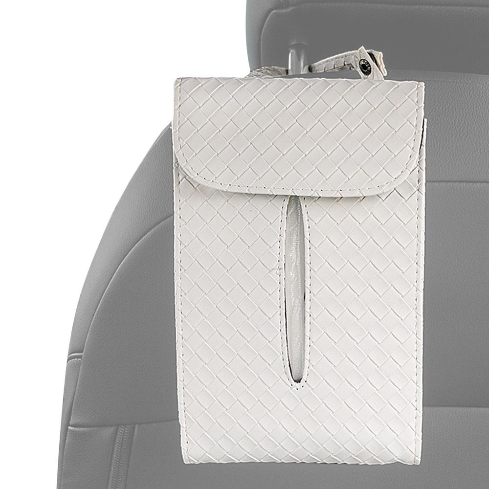 Tissue Box For Car Artificial Leather Napkin Holder Tissue Box Removable Strap Design Soft Tissue Organization Box For Caravan