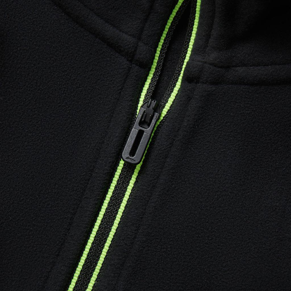 Li Ning Table Tennis Series Comfortable Casual Simple Brand Logo Printed Stand Collar Pullover Fleece Sweatshirt Unisex Sweatshirt Black ATLV071-1