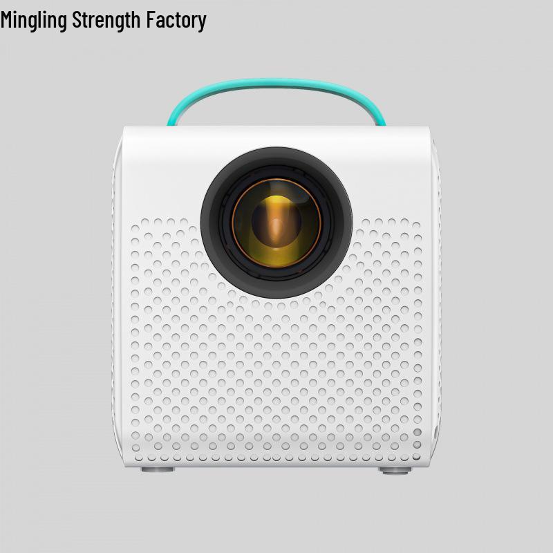 

Compact Wired Mobile Phone HD Screen Mirroring Projector - Full Color, Mini, Portable, Large Display for Home Use.
