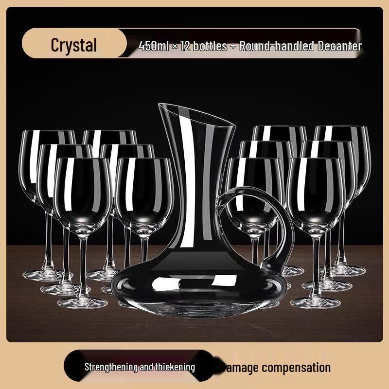 UO-SO European Handmade Wine Glass & Decanter Set