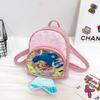 Glitter Mermaid With Small Tail Childrens Backpack Adjustable Shoulder Straps