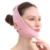 Pink Mesh Breathable V-Face Lifting Bandage for Jawline Contouring