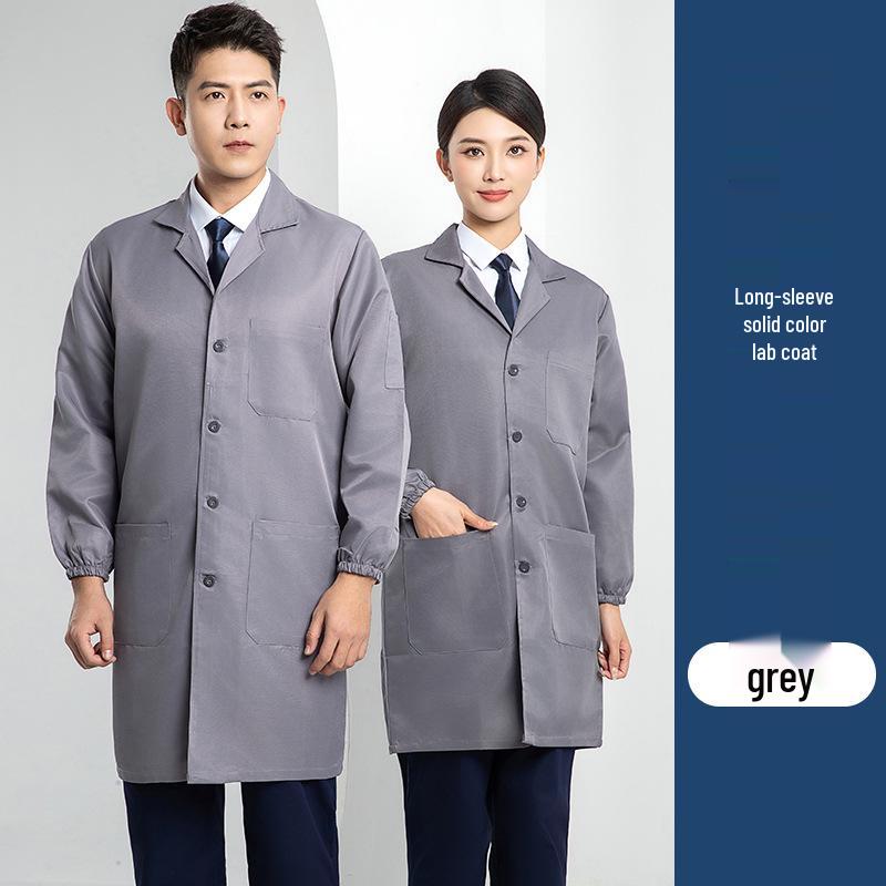 Custom Printed Wear-Resistant Lab Coat - High-Quality, Dirt-Resistant Workwear for Workshops and Factories