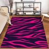 Roze Zebra Streep Tapijt, Gedurfd Dierlijk Patroon, Modern Huisdecoratie Tapijt Geschikt voor gebruik als antislip voor woonkamer slaapkamer banken