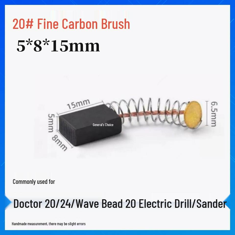 Durable Carbon Brush Set for Grinders, Drill, Hammer, Polisher, Cutter, and Picker Tools