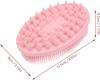 MENOVAS 2 In 1 Silicone Bath & Shampoo Brush, Body Cleaner Scrubber And Head Scalp Massager Shampoo Brush For Babies, Kids, Women, Men (Multi Color)