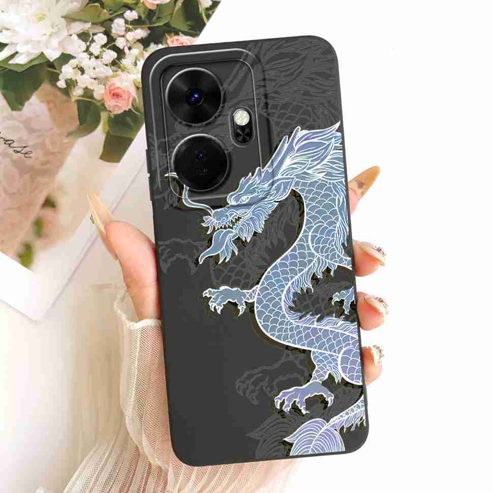 Case For Itel P55 Plus Casing Lovely Cat Dragon Flip Phone Cover For Itel P 55 P55Plus P55+ P663LN P663L Coque Capa