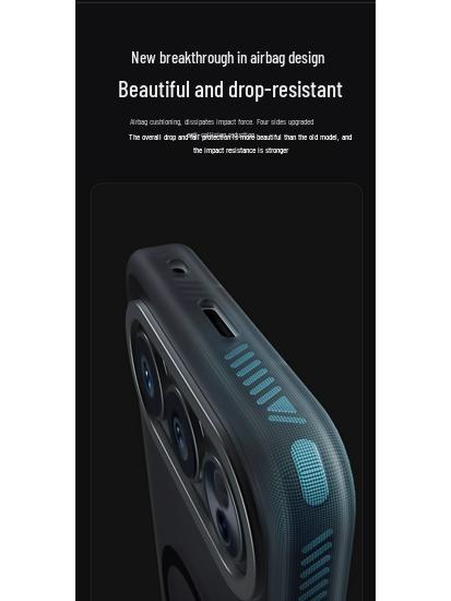 Honor 500Pro Mattierte Magnetische Linsen Schutzhülle - Vollständige Abdeckung, Anti-Fall-Design