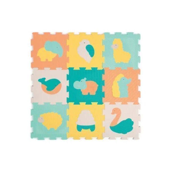 Pastellfarbene Tiermatte aus Schaumstoff