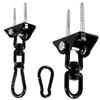 2/1 Stück Verbessertes 360° schwenkbares Heavy Bag Mount Stahl Punching Bag Haken Holzbalken Haken für Yoga, Fitnessstudio, Schaukelstühle und Hängematten