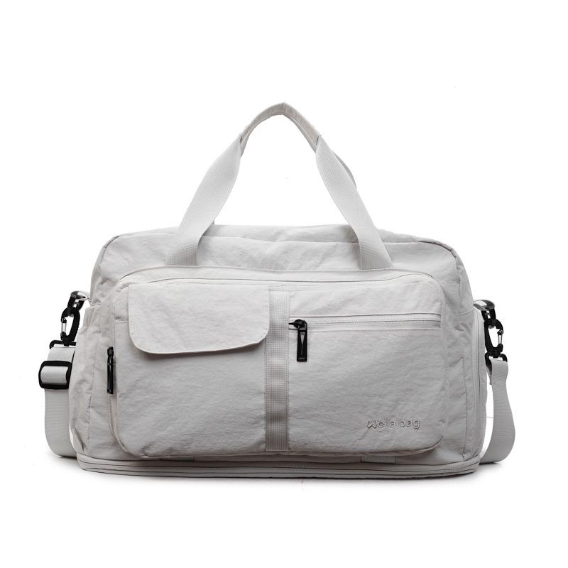 New travel bag women's lightweight large-capacity expandable luggage bag fashion portable wet and dry separation sports fitness bag