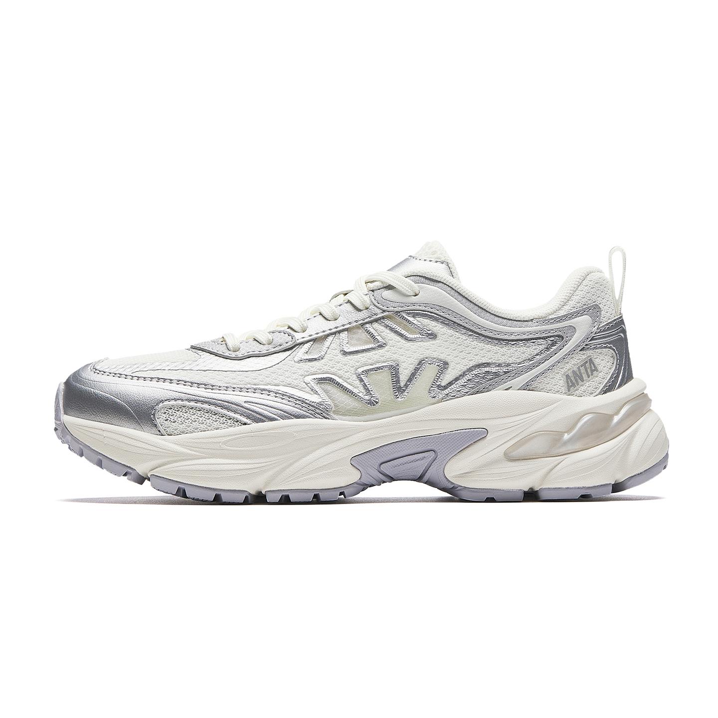 

Anta Fishbone Sports Shoes Summer 2026 Casual Shoes Kids sneaker White Silver 922628899-1 35.5