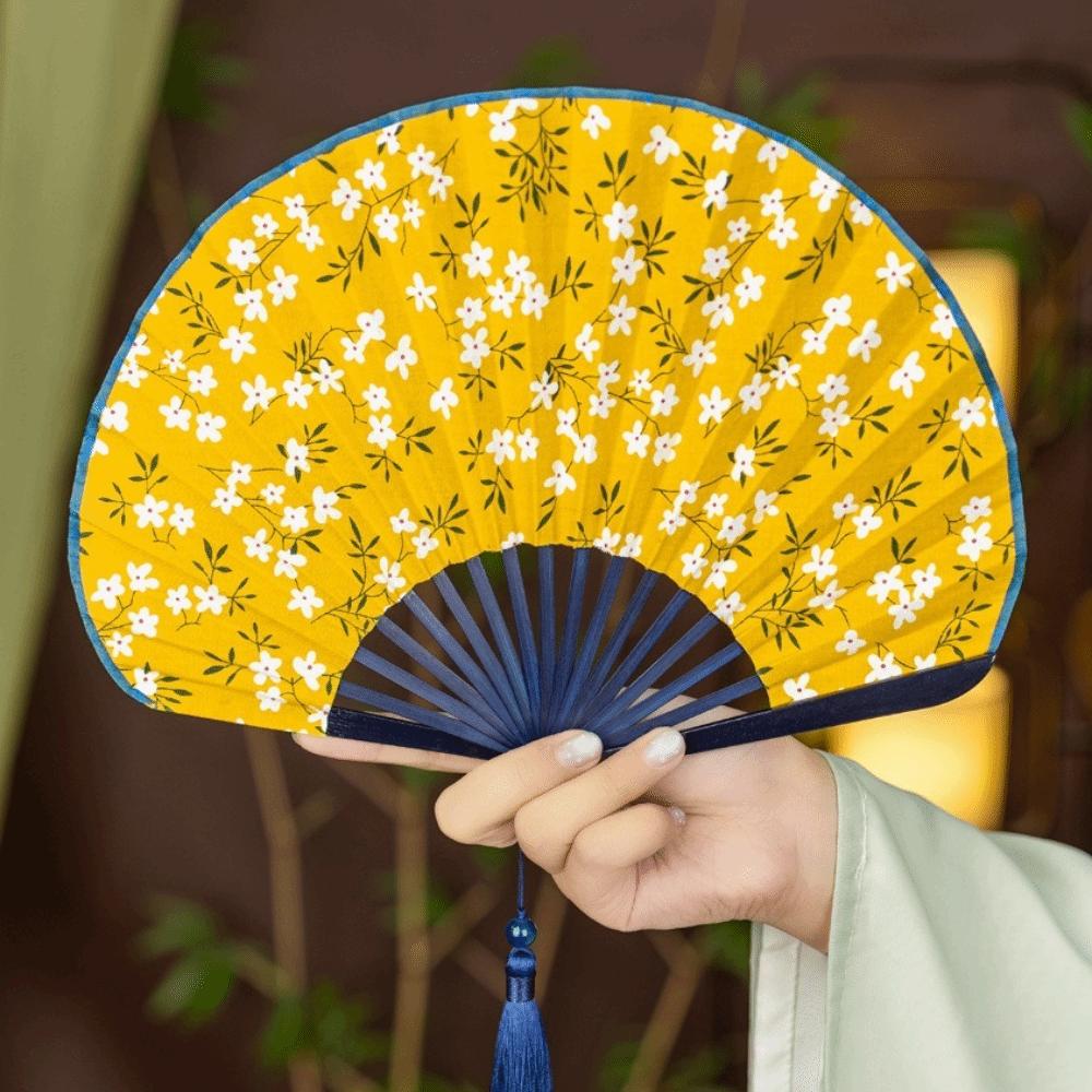 Chinese Style Retro Shell Fan Handheld Folding Hand Fan Creative Chinese Style Fan Craft J
