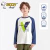 Camiseta de manga larga de algodón puro para niños
