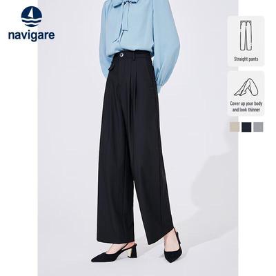 Women's High-Waist Wide-Leg Commuter Pants