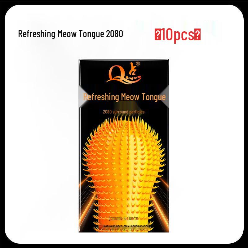 Q-Point Ultra-Thin Ribbed Large Particle Long-Lasting Safety Condoms, Adult Intimate Products.