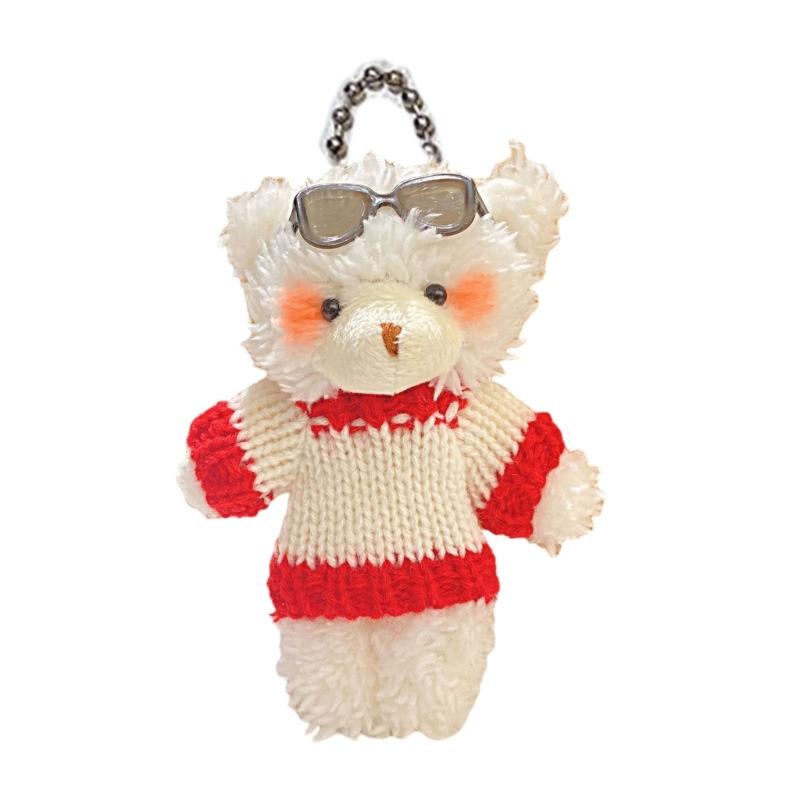 

Cartoon Bear Dolls Bag Pendants Bag Charm Plush Bear Keychain Pendant Plush Material Backpack Pendant Gift for Girls