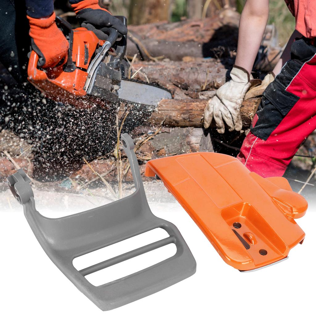 Kettenbremse Seitendeckel Handschutz Passend für Husqvarna 340 345 350 Kettensäge Werkzeugteile