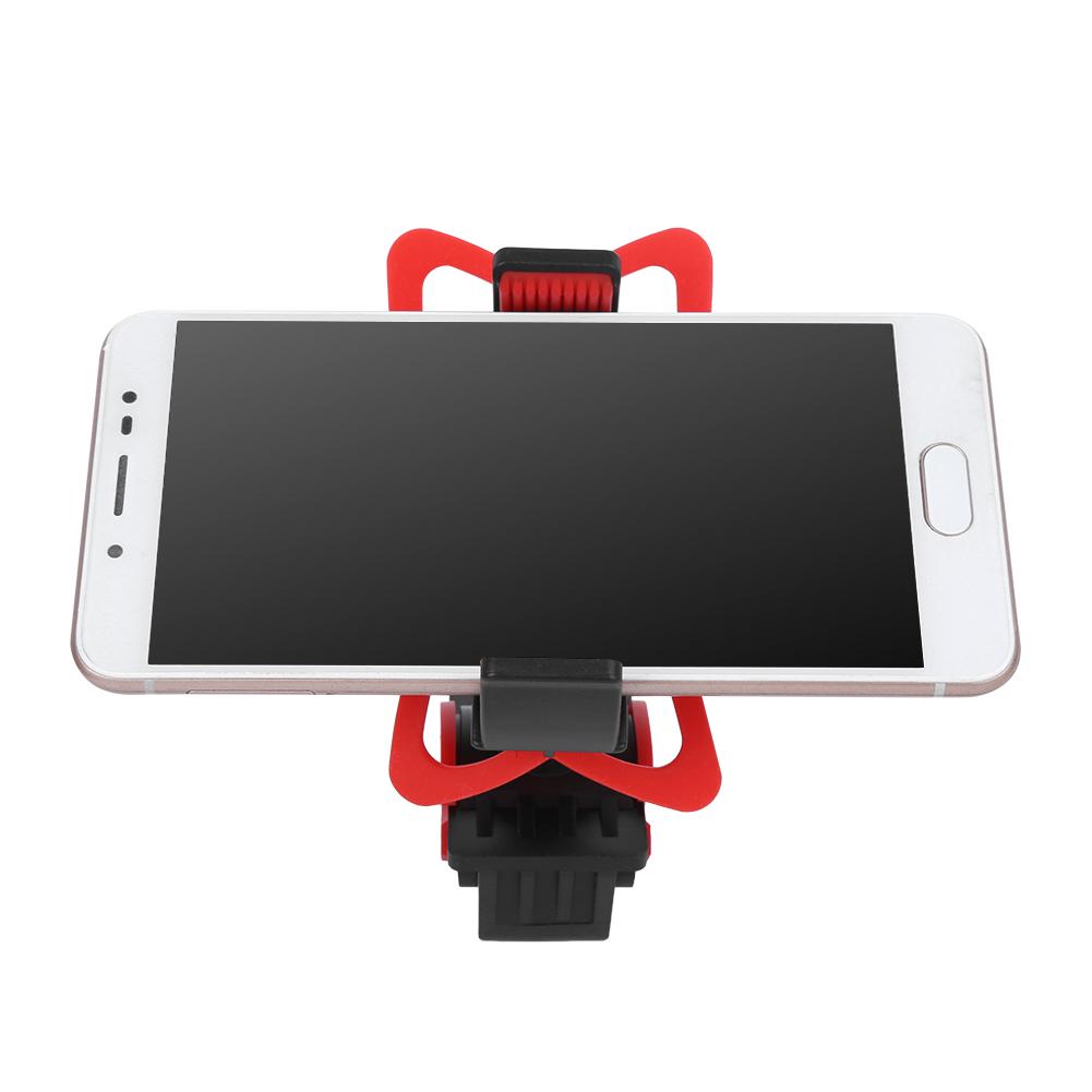Universal Bike Mobile Phone Bracket Red Silicone Mountain Bicycle GPS Navigator Stand Cycling