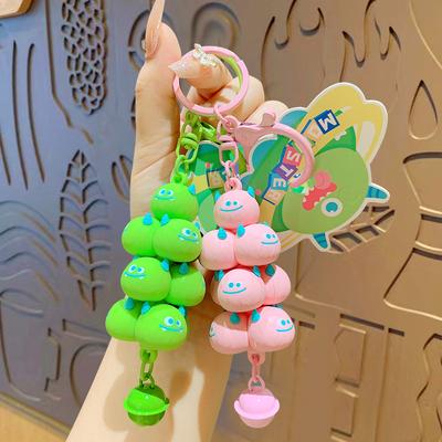 Creative Cute Pet Stacking Paradise Panda Doll Keychain Schoolbag Pendant Car Key Chain Pendant Gift