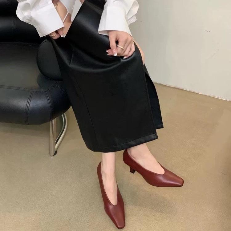 Fashion Women Hoof Heels PU Flock Rome Slides Rubber High Women Rome Flock Hoof Heels Rubber Slides PU