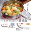 KOGU Outdoor Deep Frying Pan 20cm in Stainless Steel Suitable for Deep Gas and IH Dishwasher Outdoor Gift for [Made Japan] 3-Layer Construction,