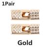 Fashion Metal Shoelace Magnetic Buckle Shoes Accessories Sneaker Kits Metal Laces Buckle 4 Style Shoe Decorations