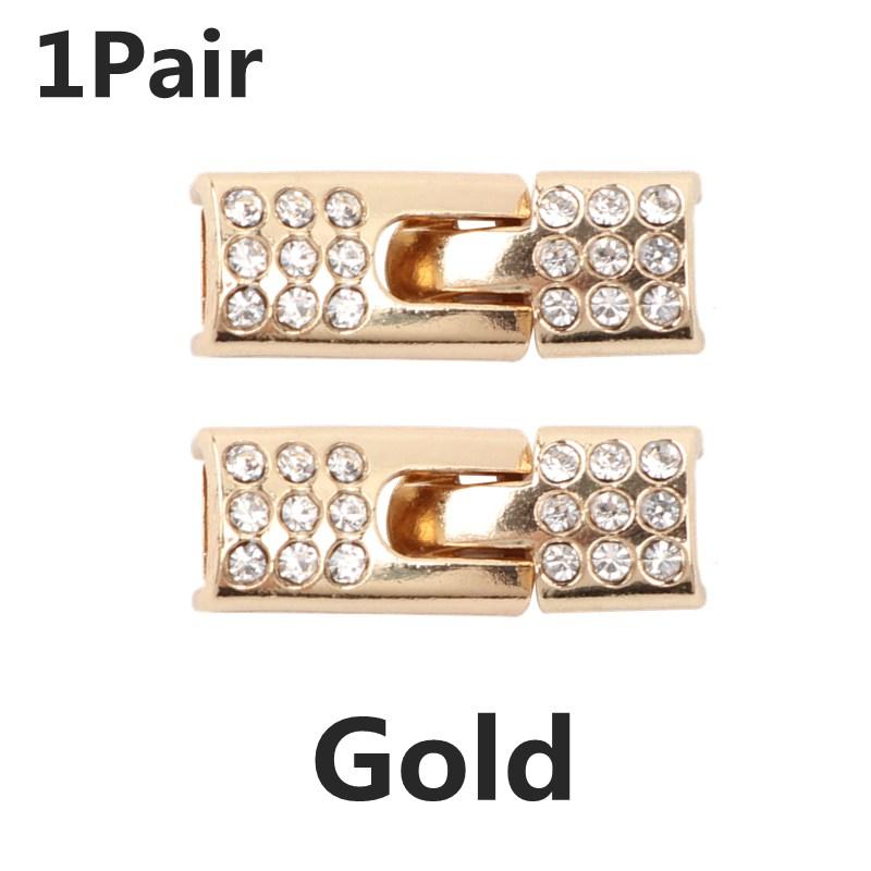 Fashion Metal Shoelace Magnetic Buckle Shoes Accessories Sneaker Kits Metal Laces Buckle 4 Style Shoe Decorations