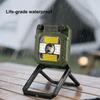 LED Camping Lights Hand-Cranked Charging Survival Gear Folding USB Rechargeable Camping Lantern For Backpacking Fishing Night