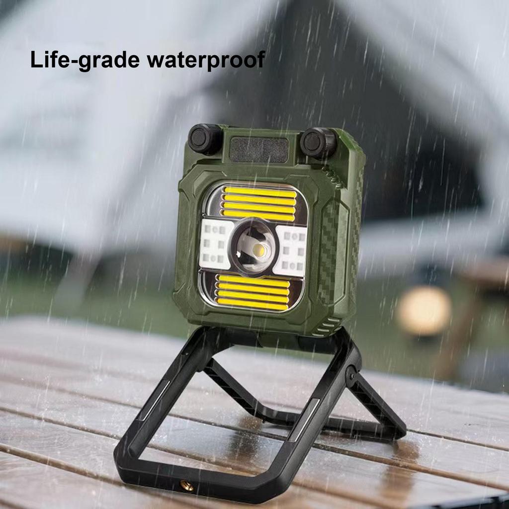LED Camping Lights Hand-Cranked Charging Survival Gear Folding USB Rechargeable Camping Lantern For Backpacking Fishing Night