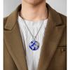 New Jewelry Copper Micro Inlaid Zircon Earth Pendant Necklace Rapper