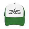 Aeroflot Aviation Russe Pilote Aerospace Mesh Sun Hats  Outdoor Sports High Quality Baseball Caps Men Women Vintage Trucker Hat