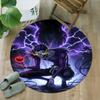1pc D-Death Note  Carpet, Round Rug, Comfortable, Suitable for Entryways, Living Rooms, Office, And Bedrooms, Christmas Decoration