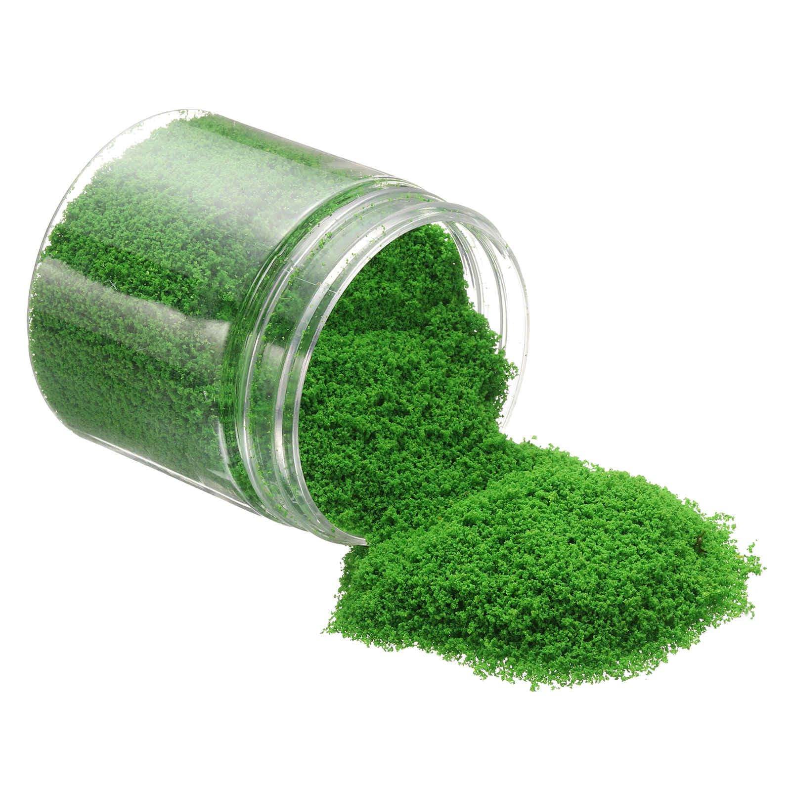 CoCud Model Grass Terrain Powder, 185ml Capacity, Fake Miniature Flowers, Grass, Trees, Sponge Green - (Uses: DIY Dollhouse, Fairy Garden, Model