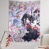 VIKAMA Cyber Yandere Girl Tapestry Y2K Aesthetic Design Perfect For Kawaii Decor Bedroom Wall Styling and Photo Backdrop