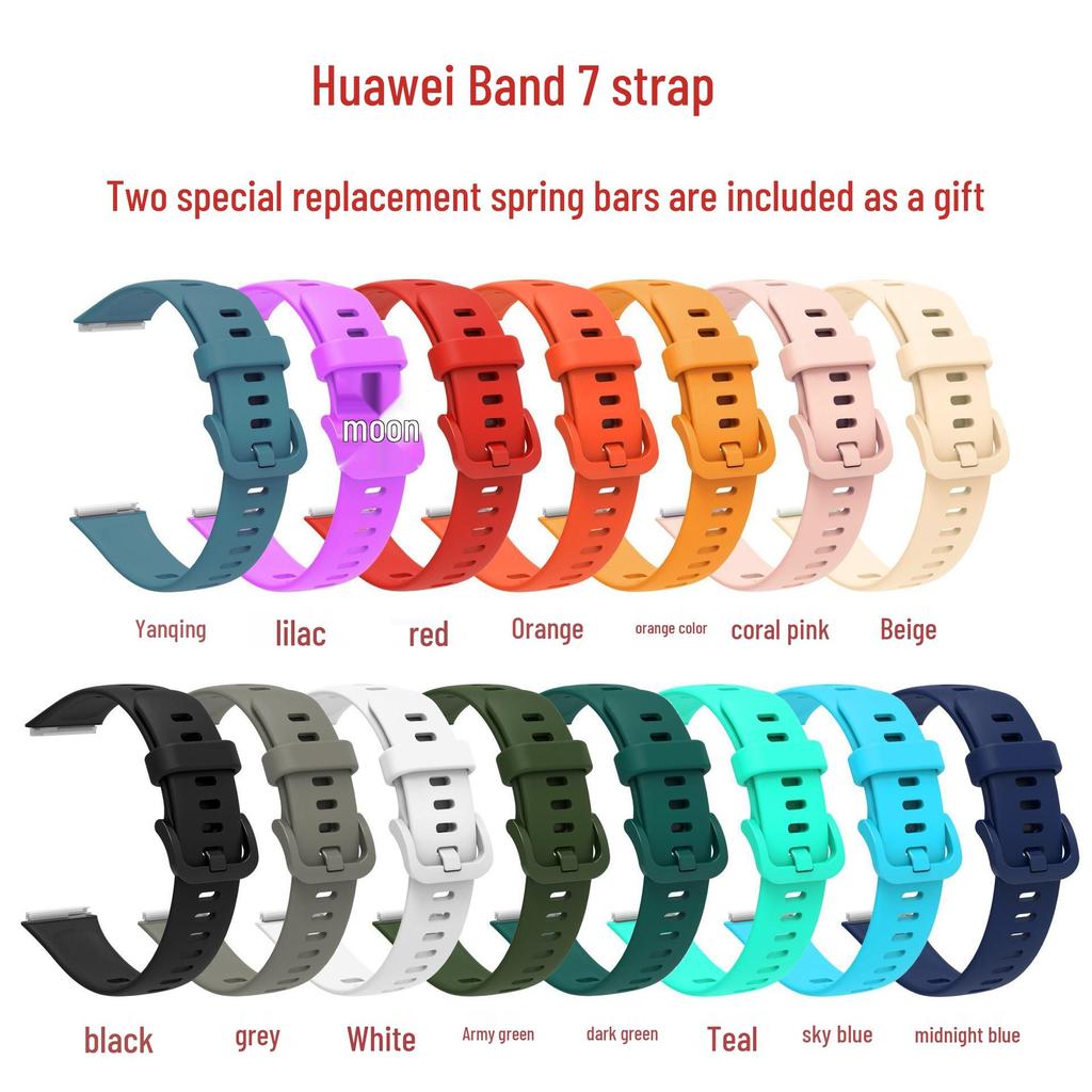Huawei Band 7 Replacement Strap - Colorful Floral Silicone Pattern