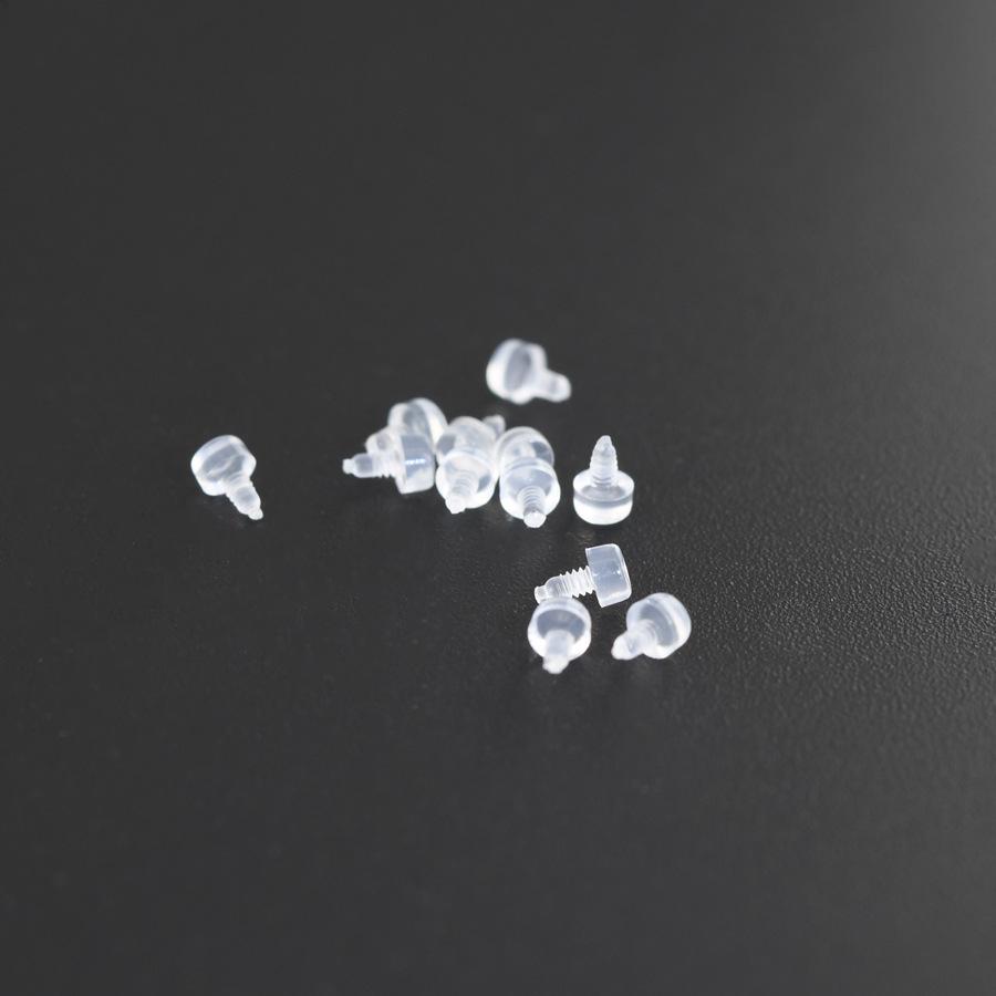 Transparent Acrylic Lip & Cartilage Stud Piercing Jewelry - Student-Friendly Invisible Adapter (0.9/1.0)