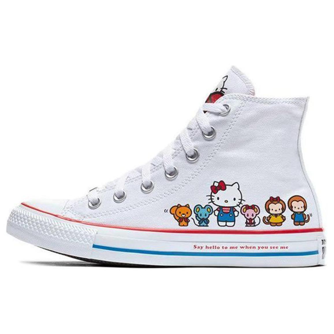 

Chuck Taylor All Star Hello Kitty x Chuck Taylor All Star Converse Canvas Hi White 162944C 37.5