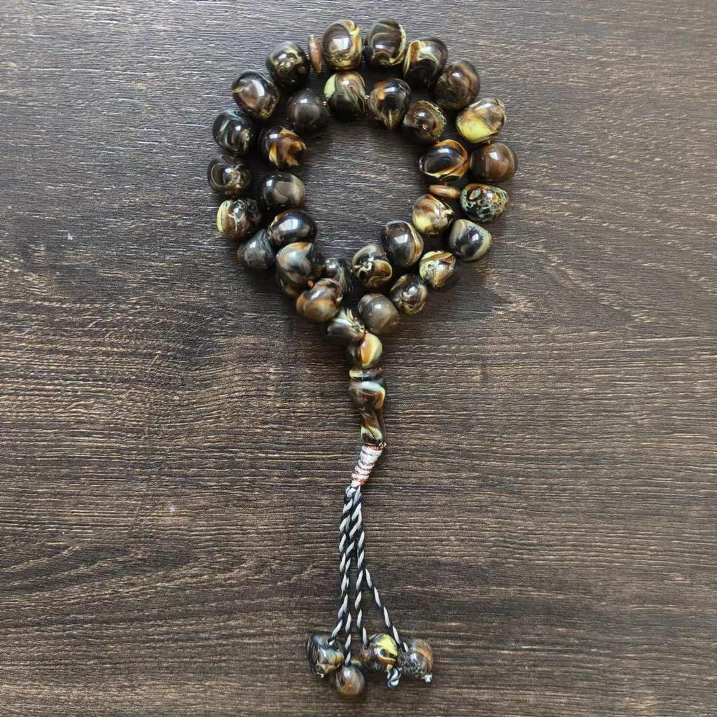 Islamische Gebetsperlen: 33-Perlen Tasbih Rosenkranz aus Saudi-Arabien