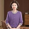 Women's Stylish Knitwear for Middle-Aged & Elderly - Loose Fit Fashion Tops for Spring & Autumn