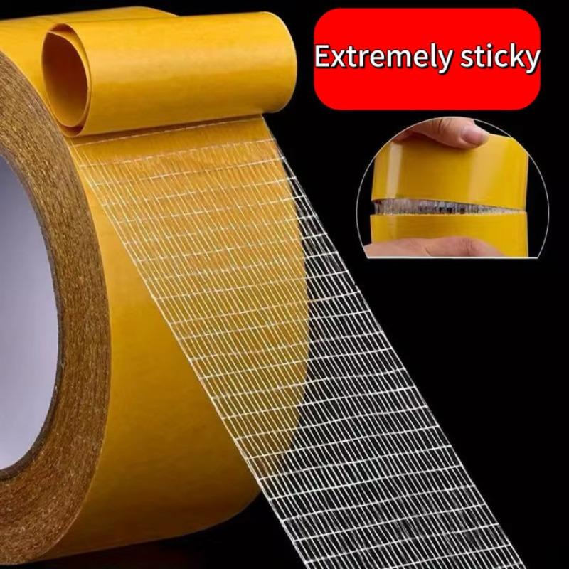 Strong Fixation of Double Sided Cloth Base Tape Translucent Mesh Waterproof Super Traceless High Viscosity Carpet Adhesive