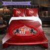 Biancheria da letto a tema Sunderland Set 3 pezzi Copripiumino Biancheria da letto decorativa per camera da adolescente Decorazione per la casa