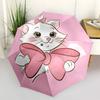 Kitty, Bow Themed Automatic Opening and Closing Umbrella, Brightly Colored 8-rib Portable Umbrella, Suitable for Men and Women, A Perfect Gift for Chr