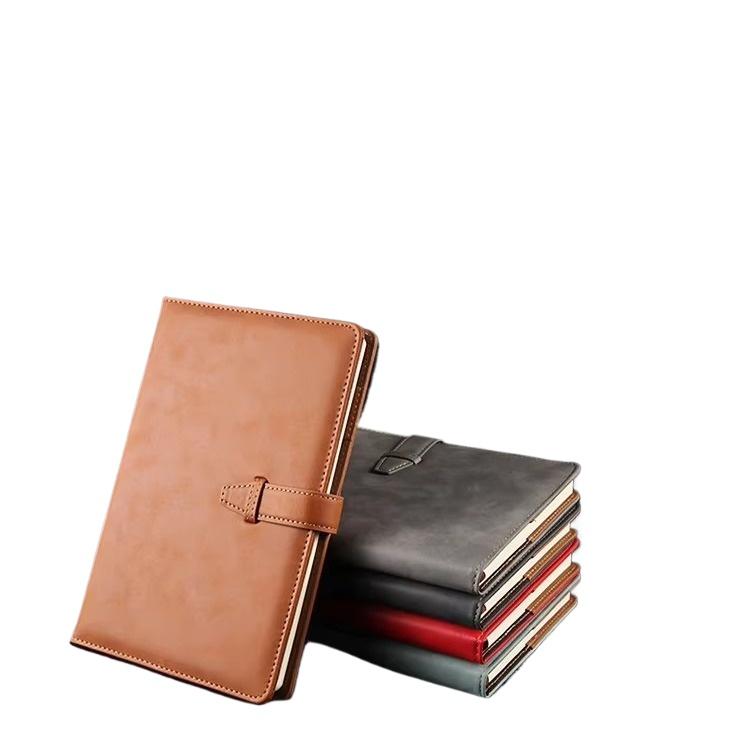 School Notebook 200 Pages Leather Cover Sewing Binding School Supplies A5A6 Hardcover Diary Leather Diary