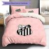 Santos FC2 Pattern Bedding Quilt Set  Home Decoration  Gift (1 * Duvet Cover + 2 * Pillowcase  Without Core)